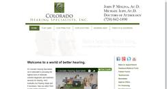 Desktop Screenshot of cohearingspecialists.com